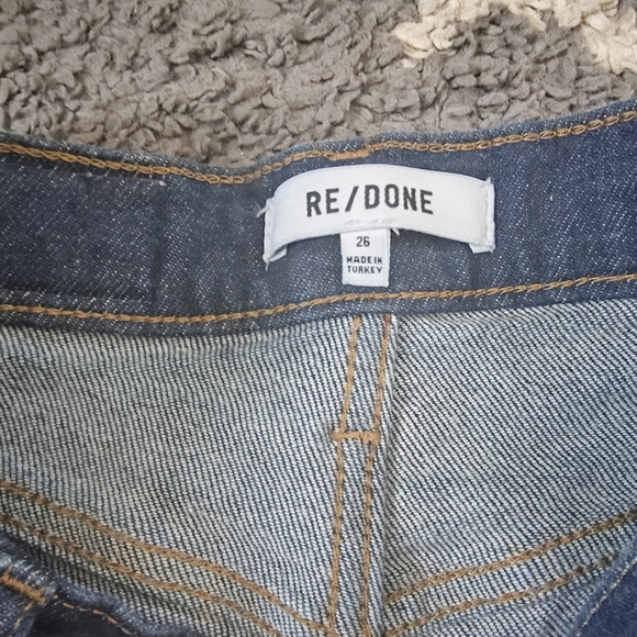 Re/Done drainpipe super high waist skinny jeans in rigid like color size 26 - Picture 14 of 15